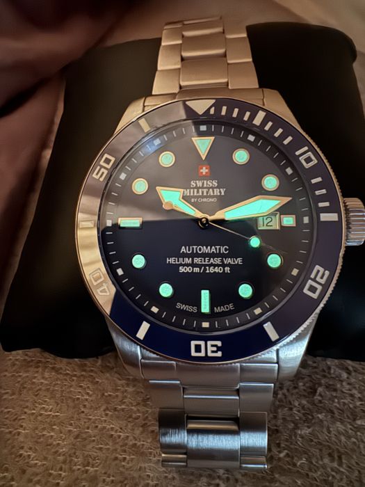 Swiss Military by Chrono Automatic Diver 500m SWISS MADE SMA34075