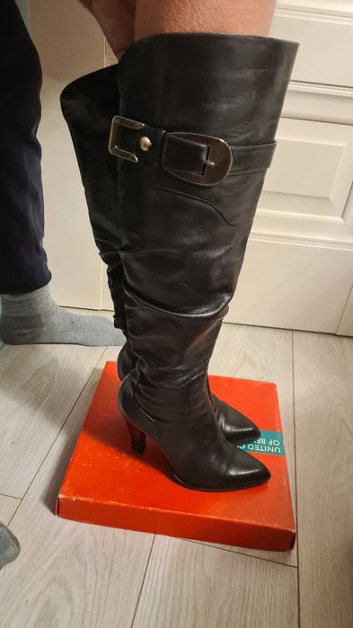 Италия, 38р, димесезон ботфорты