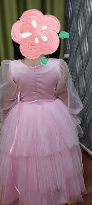Платье для девочки розовое