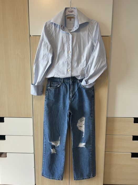 Джинсы и рубашки для девочек на рост 158 см