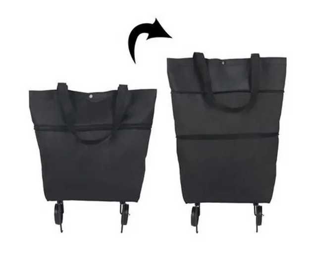 Geanta universala, reglabila cu roti pliabile, poseta, cos, troller