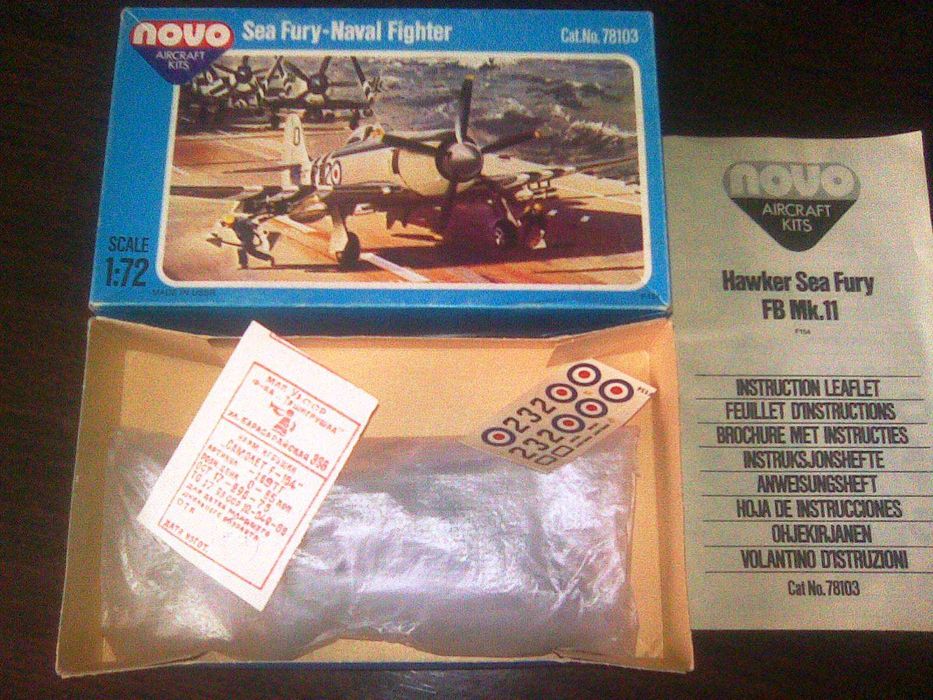 сборная модель самолета Sea Fury 1/72 NOVO Ташигрушка СССР РАРИТЕТ!