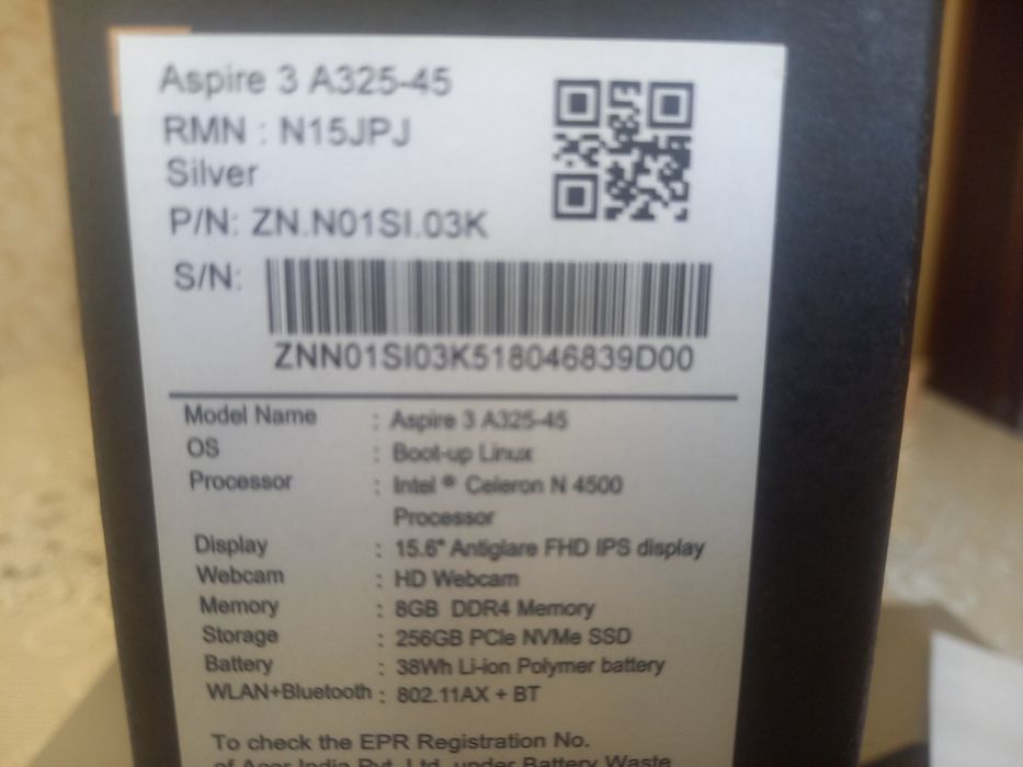 Ноутбук  Acer Aspire 3