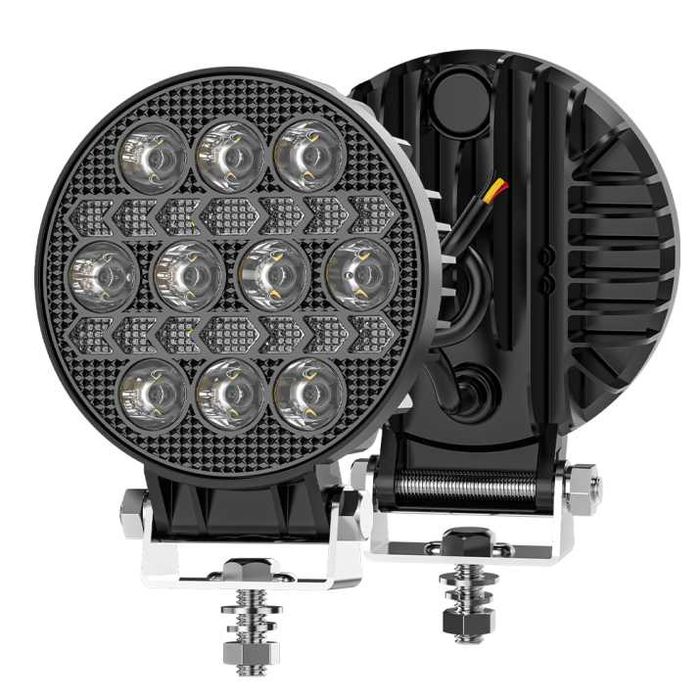 Диоден халоген LED с бяла светлина и жълт габарит 12/24V T776