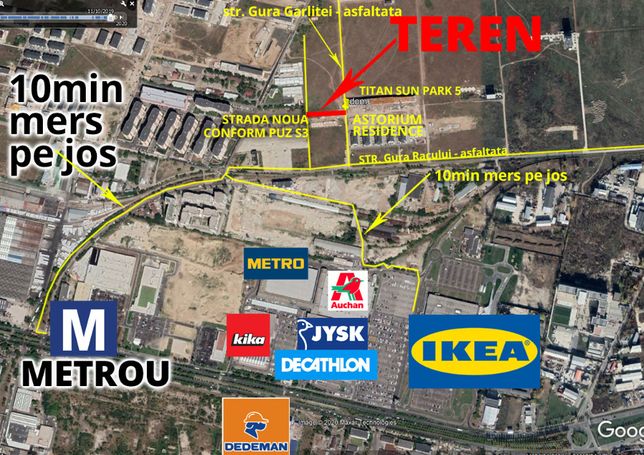 Teren 1023mp Zona Pallady Asfalt Utilitati Metrou Ikea Auchan Bucuresti Sectorul 3 Olx Ro