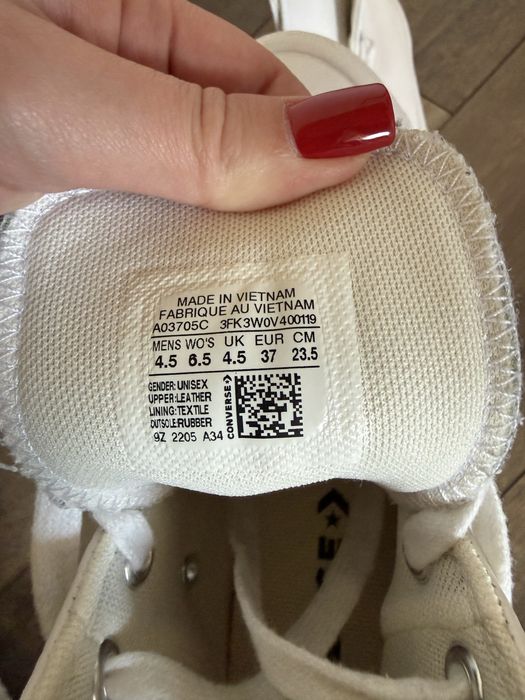 Converse бели кецове