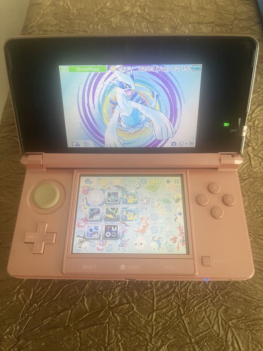 Nintendo Old 3DS - Roz - Modat - 8 jocuri incluse