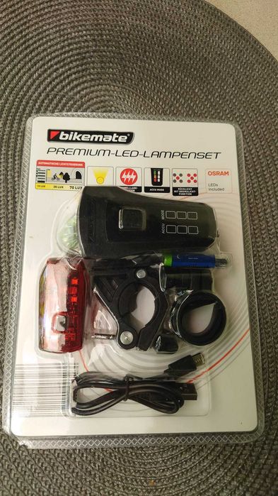 Bikemate Premium LED Set Lampi Bicicleta