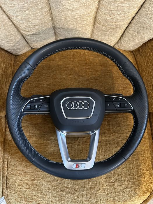 Volan + Airbag Audi Q7 4M / Q8, S Line : 4M0880201T / 4M8419091AA