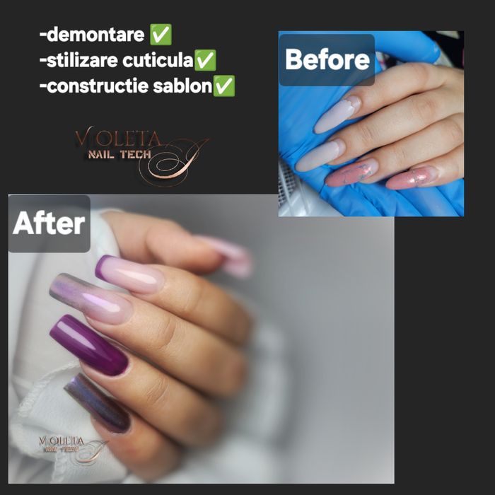 Manichiura unghii cu gel