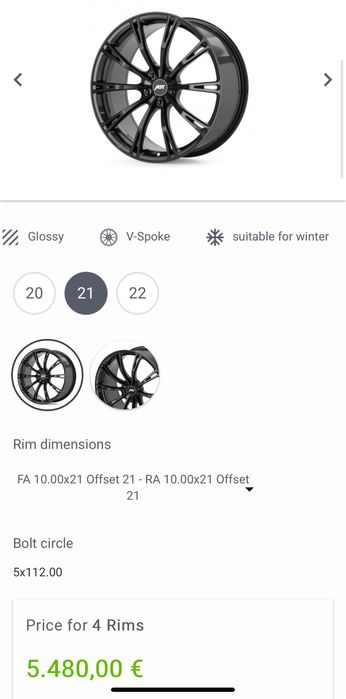Vw Skoda Seat ABT оригинални джанти с гуми  255/35ZR21 цола