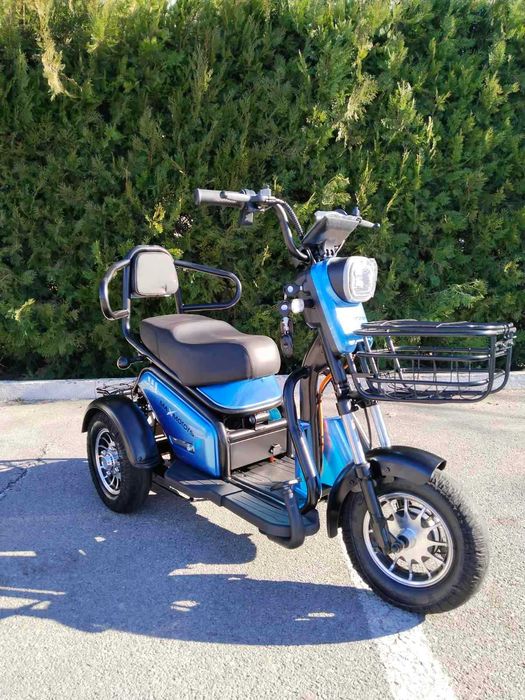 MaXmotors Двуместна електрическа триколка Pudding 1800W-48V-20Ah-BLUE
