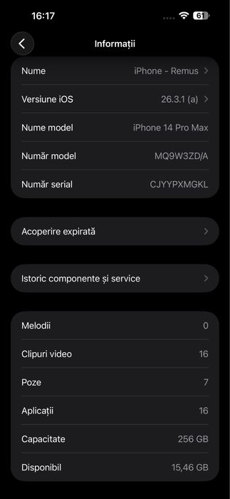 Vand/schimb iphone 14 pro max