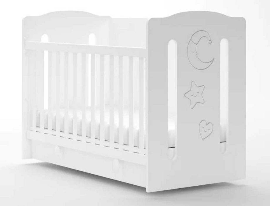 Дървена кошара Поли 60/120 с подвижна решетка и люлеещ механизъм