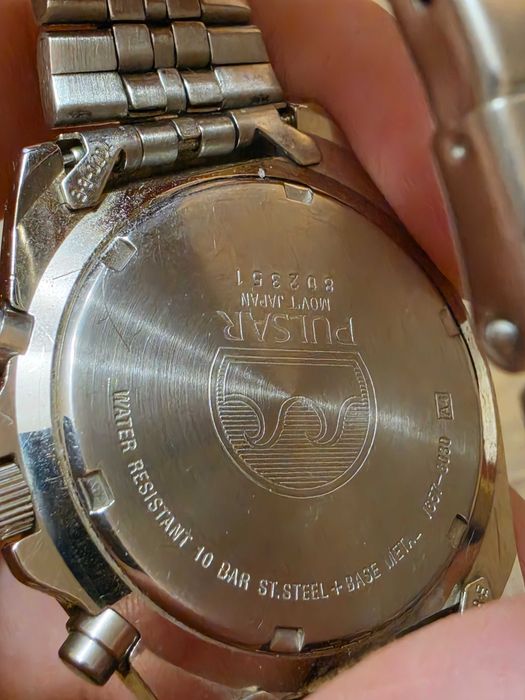 Мъжки кварцов хронограф часовник Pulsar (by Seiko) V657-8030 – 100м Водоустойчив