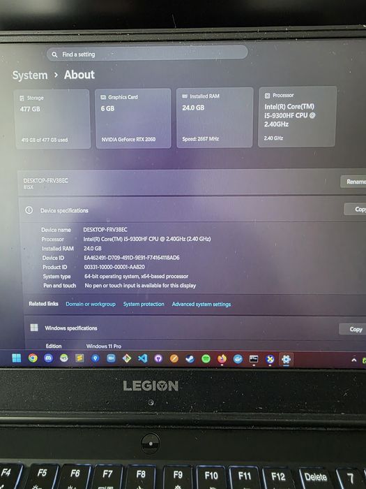 Lenovo Legion Y540-15IRH
