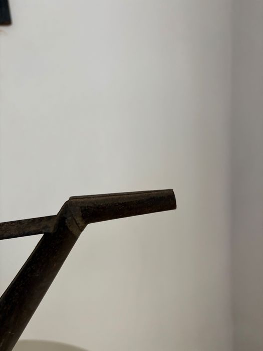 Canistră mare metalică galvanizată pentru ulei motor veche interbelica