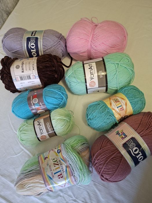 Разная новая пряжа