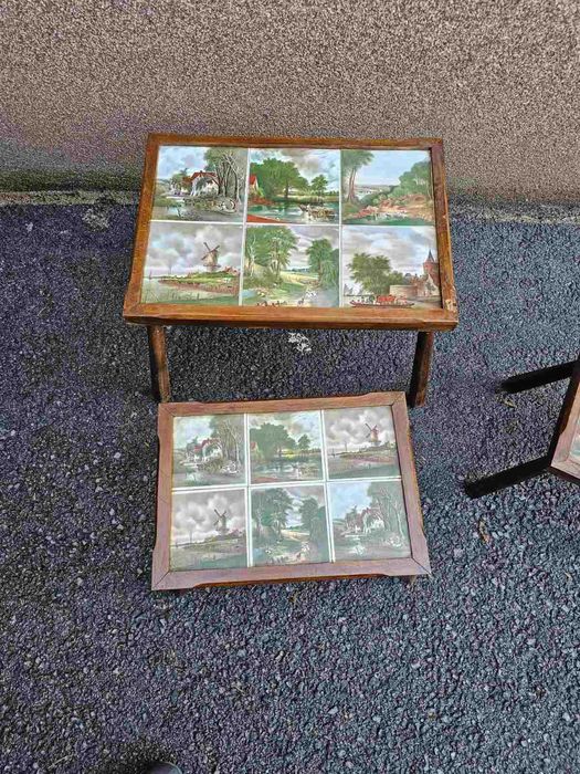 Масички 3в1 с плочки в ретро стил