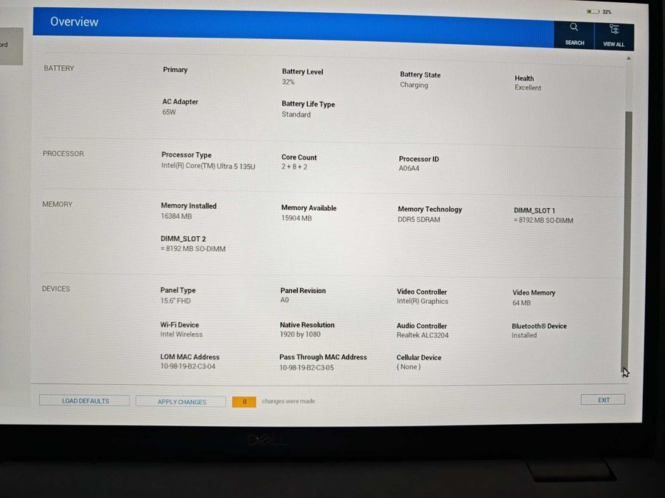 Нов Dell 5550 Ultra 5, 16GB DDR5, 512GB NVME