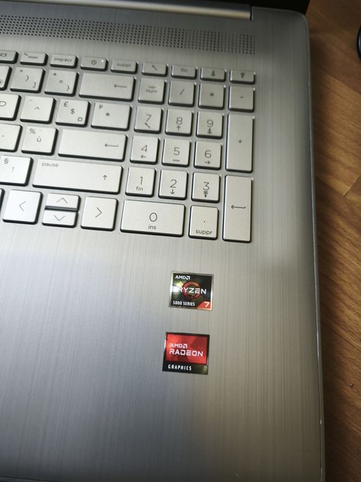 Laptop HP 17"IPS FullHD Ryzen7 5700u 16Gb SSD 256Gb Nvme