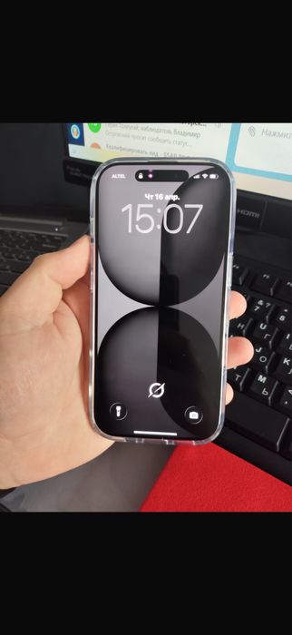 Iphone 16 pro 256 ,92% natural titanium идеал