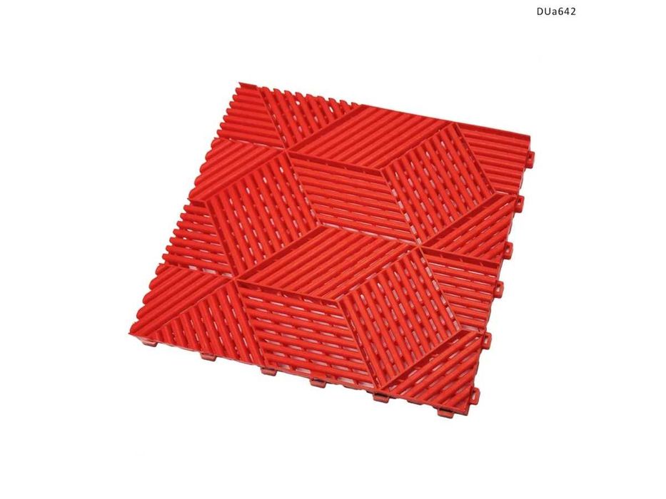 Plăci PVC modulare de garaj,terasa design 3D super rezistente  Roșu