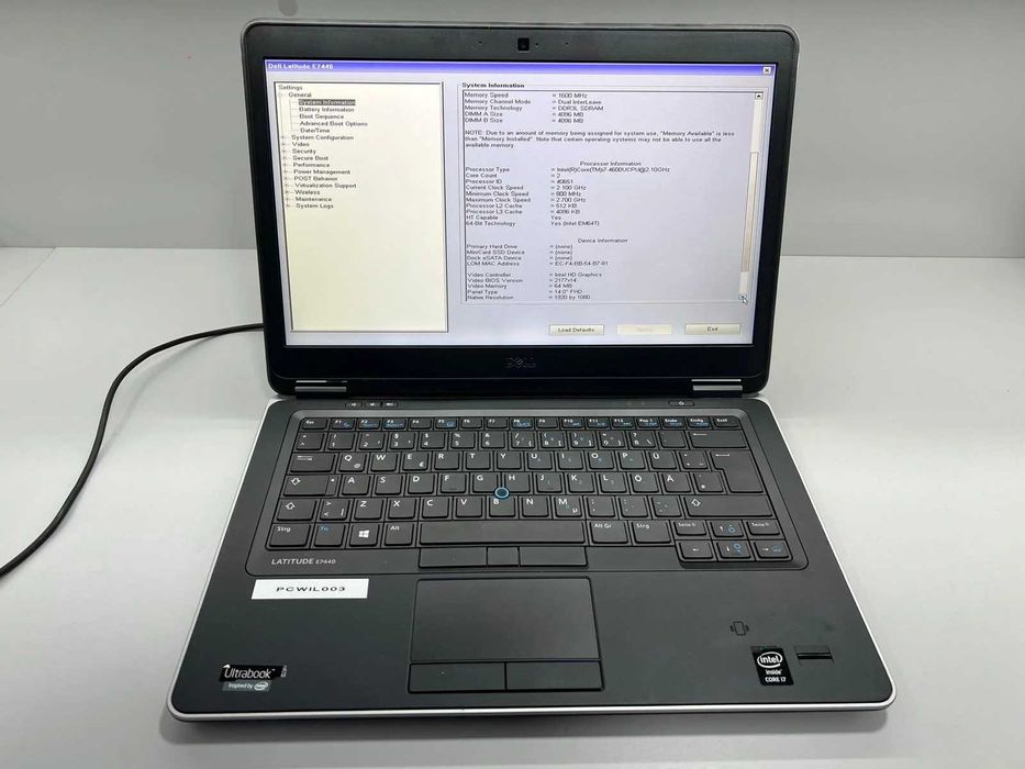 Laptop SH Piese/Incomplet Dell Latitude 7440 i7-4600 YNC117