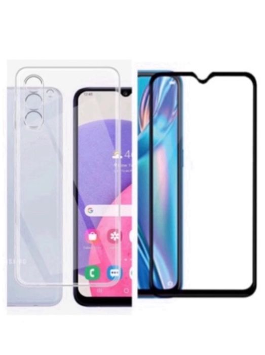 Husa Silicon Slim + Folie Sticla Samsung A12/A13/A32/A15/A05S/A16/A06