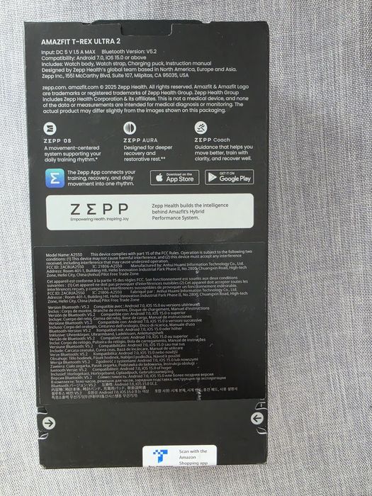 Smartwatch AMAZFIT T-Rex Ultra 2, Android/iOS