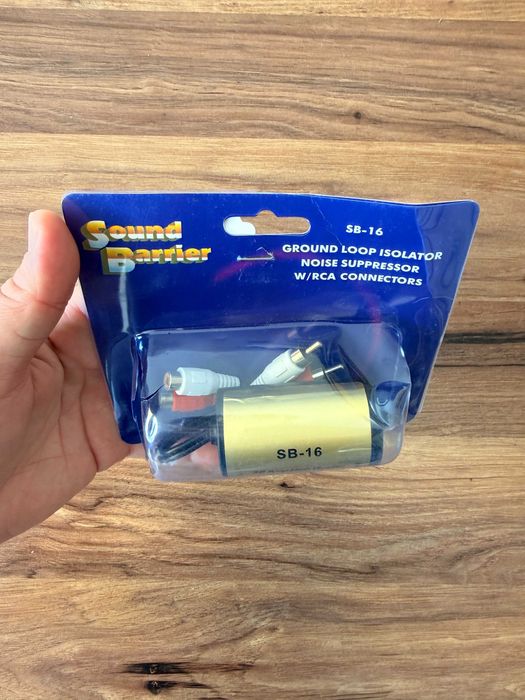 RCA аудио филтър, 2xRCA мъжки, 2xRCA женски, шумоизолация