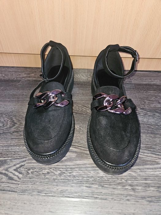 Черни дамски мокасини