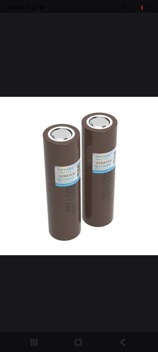 3,7B 2000mah 18650 батарея