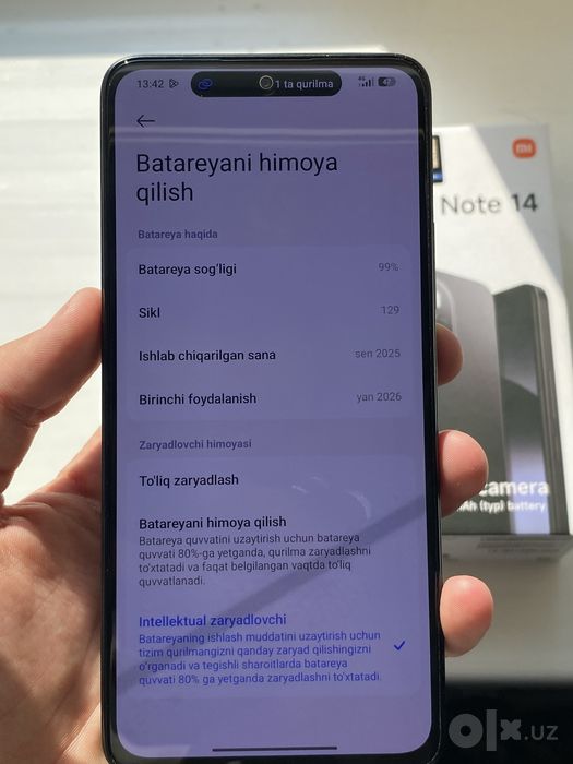 Redmi note 14 ideal 3oy ishlagan yengi