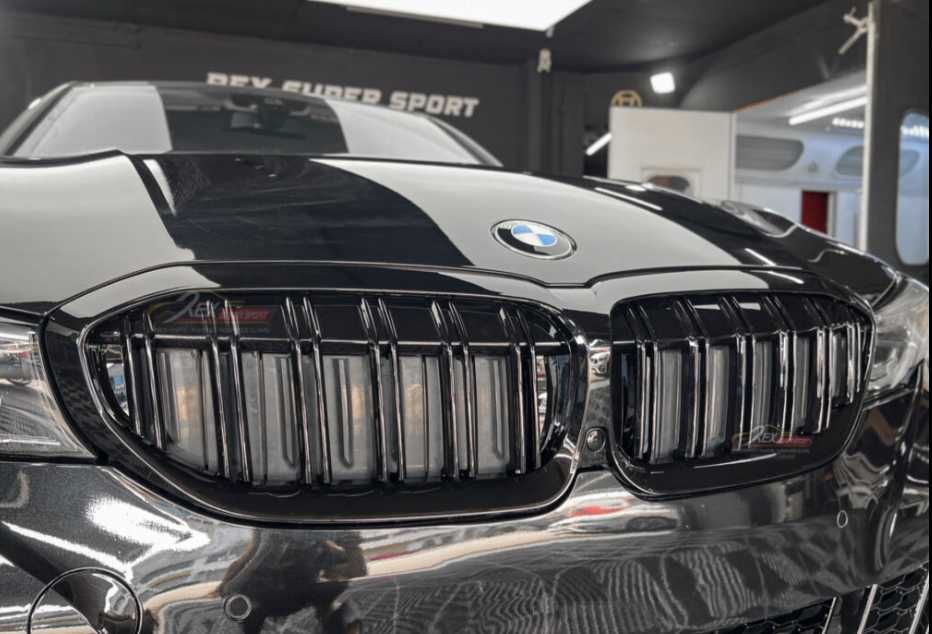 Grile Duble M / Negru Lucios / BMW Seria 3 G20 G21