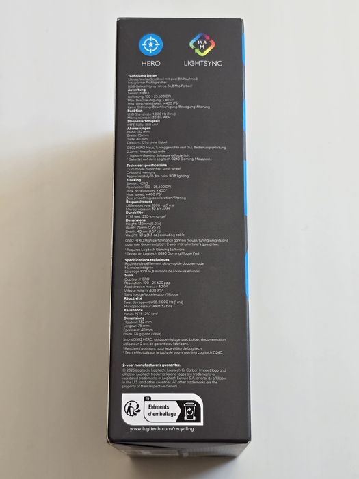 Vand mouse gaming Logitech G502 Hero RGBsigilat