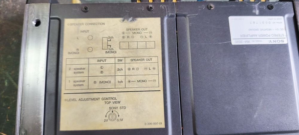 Стерео усилвател за кола Sony XM-3520.