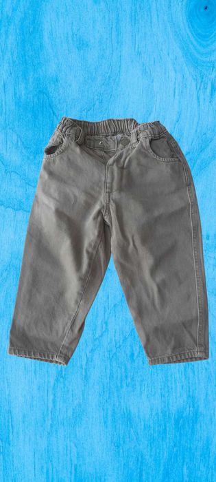 Blugi drepti kaki cu talie elastica ZARA 98