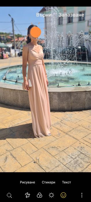 Официална рокля с брокат