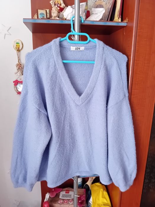 Pulover cu anchior de lana