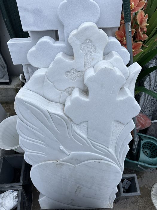 Cruce Marmură Mozaic Granit , Mozaic Ornamental Lucrari Funerafe