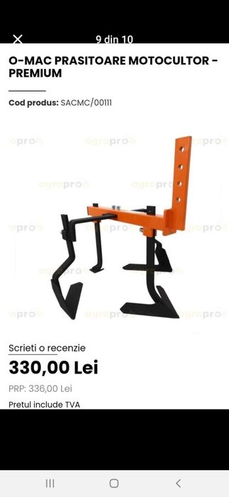 Motocultor Weima 9  cp