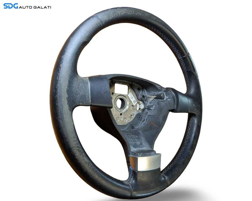 Volan Piele 3 Spite Volkswagen Golf 5 2004 - 2008 Cod 1Q0419091F [L9269]