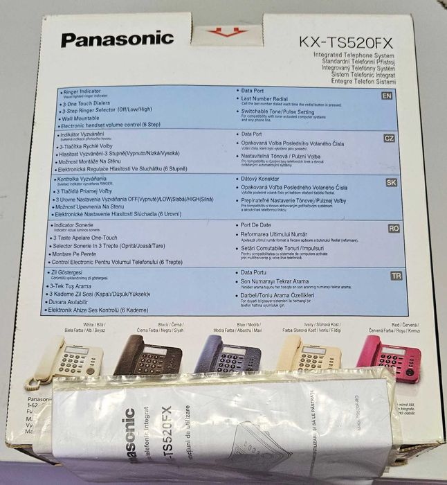Telefon fix analogic PANASONIC KX-TS520FX nou nefolosit