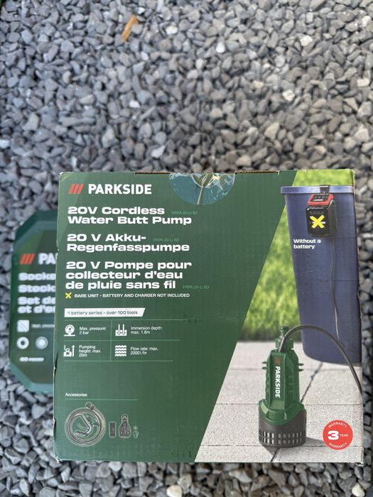 Акумулаторна помпа за вода parkside x20 и Гедоре 65 части