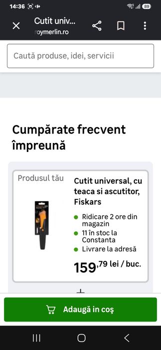 Fiskars pro+sharpener nou sigilat