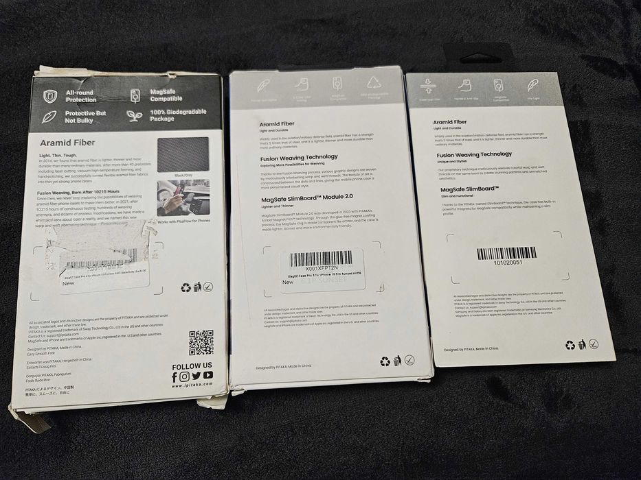 Калъфи Pitaka за Iphone 15 pro, 15 pro max, 16 pro, 16 pro max