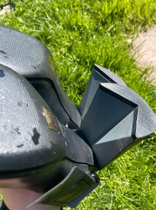 Pantofi slingback de piele cu varf ascuțit , Negru/Gri il  Passo