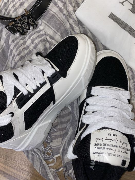 Adidasi Amiri Ma1 cu cristale