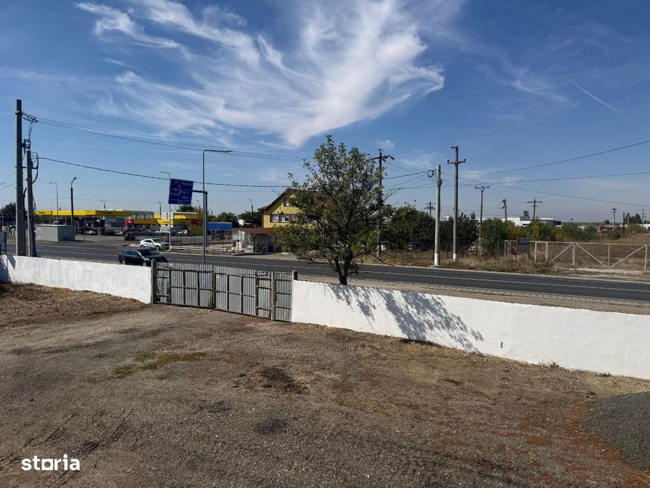 Teren 5.018 m², hală și casă la cheie | Două accese, direct din DN6